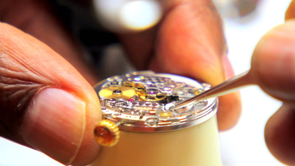 Repairing a watch with tools