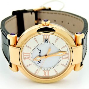 Front view of Chopard Imperiale Mother of Pearl Dial 18K Rose Gold Ladies Watch