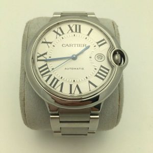 Cartier Ballon Bleu 42MM Stainless Steel Watch look from the front