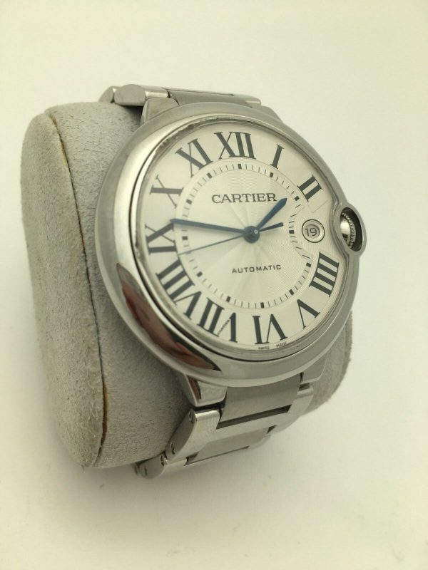 Cartier Ballon Bleu 42MM Stainless Steel Watch look from the side