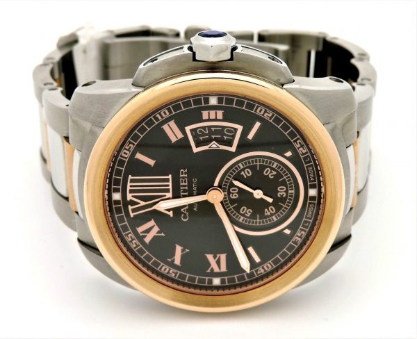 Cartier Calibre De Cartier Chocolate Brown Dial Men's Watch look from the front
