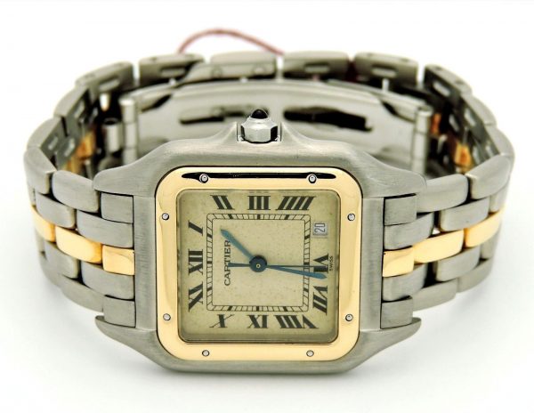 Front view of 18Kt Yellow Gold Watch for Women, Cartier Panthere Two Tone SS
