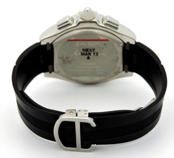 Cartier Roadster Stainless Steel Black Watch