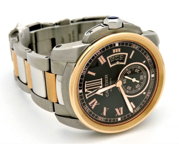 Cartier Calibre De Cartier Chocolate Brown Dial Men's Watch look from the side